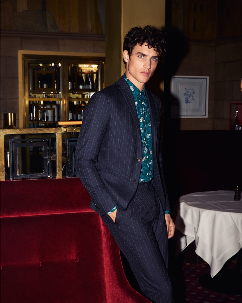 Model Federico Novello is front and center for Sisley's fall-winter 2019 campaign.