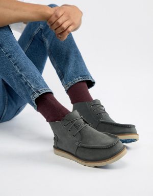 TOMS chukka waterproof lace up boots in gray suede TOMS chukka waterproof lace up boots in gray suede