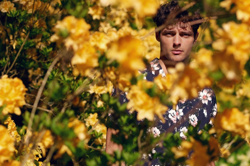 Ted Baker enlists Hannes Gobeyn to star in a stylish fall outing.