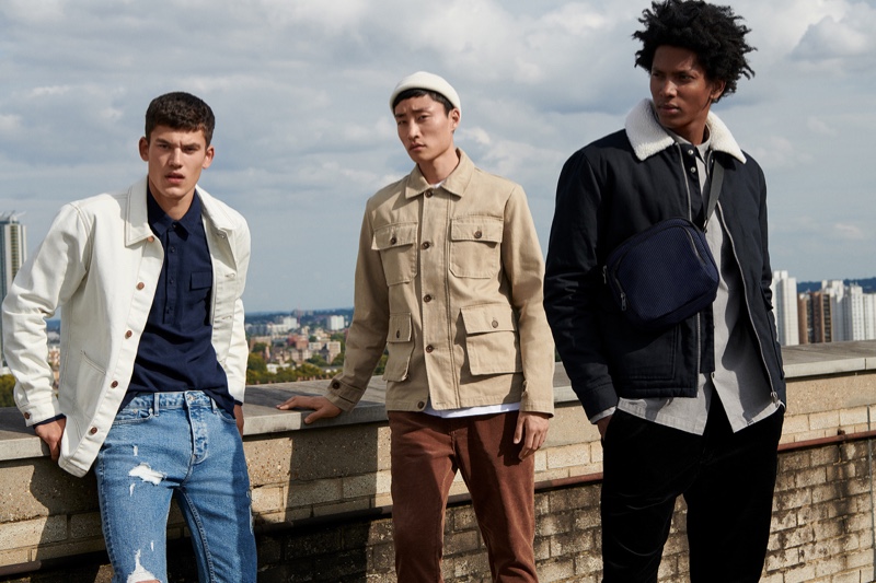 Topman enlists Finn Hayton, Ryu Wankyu, and Rafael Mieses as the stars of its fall 2019 campaign.