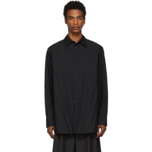 Valentino Black Valentino Garavani Plisse Shirt Valentino Black Valentino Garavani Plisse Shirt