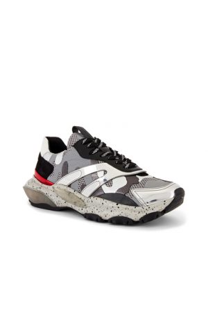 Valentino Bounce Sneaker in Black,Camo,Gray Valentino Bounce Sneaker in Black,Camo,Gray