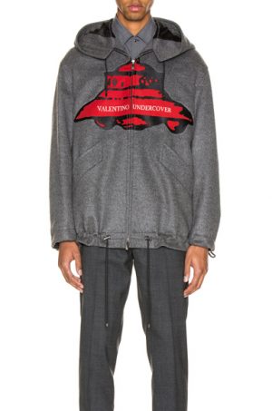 Valentino Time Traveller Hoodie in Gray Valentino Time Traveller Hoodie in Gray