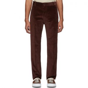 AMI Alexandre Mattiussi Brown Straight Fit Trousers AMI Alexandre Mattiussi Brown Straight Fit Trousers