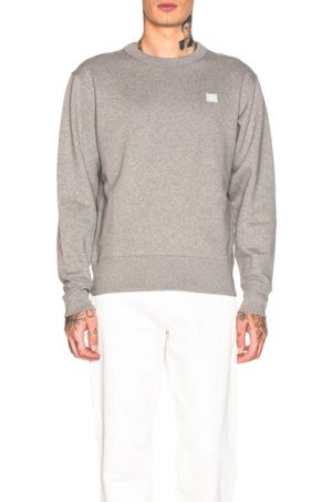 Acne Studios Fairview Face Sweatshirt in Grey Acne Studios Fairview Face Sweatshirt in Grey