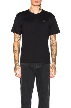 Acne Studios Nash Face Tee in Black Acne Studios Nash Face Tee in Black