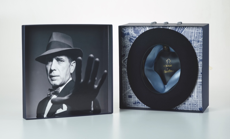A picture of the Bogart by Borsalino Cut 3 hat in its special packaging. » Borsalino Pays Tribute to Humphrey Bogart with New Hat Release A picture of the Bogart by Borsalino Cut 3 hat in its special packaging.