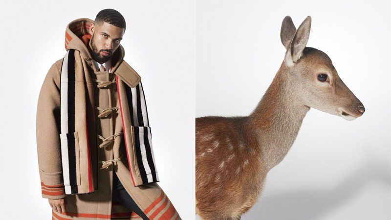 English soccer player Ruben Loftus-Cheek appears in Burberry's holiday 2019 campaign.