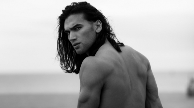 Chand Smith Hits the Beach for L'Officiel Hommes Poland Chand Smith Hits the Beach for L'Officiel Hommes Poland