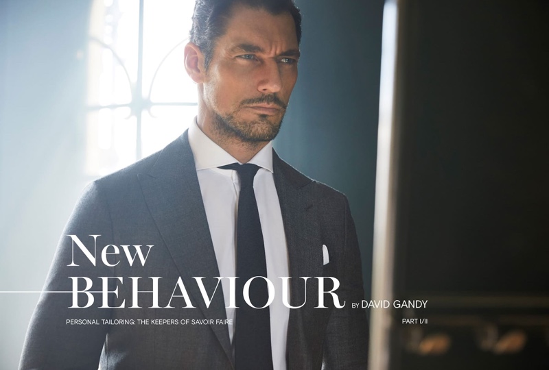 David Gandy dons Massimo Dutti Personal Tailoring.