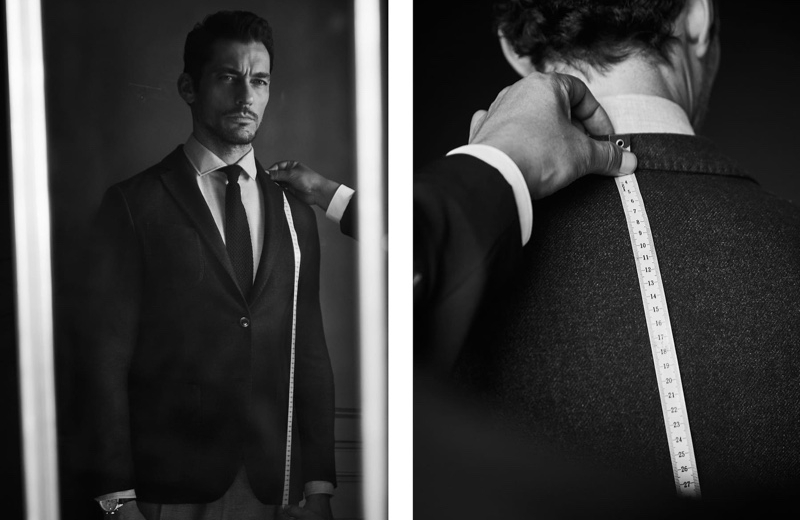 New Behavior: David Gandy Dons Massimo Dutti Personal Tailoring