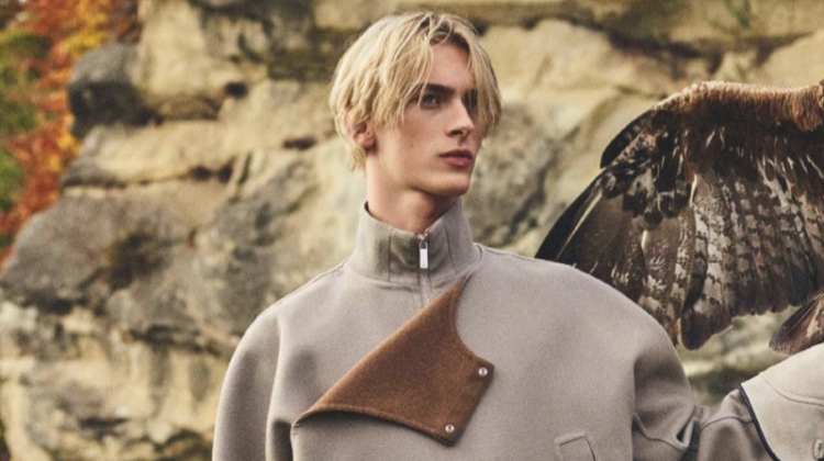 Dominik Sadoch Dons Dior Men for GQ Germany