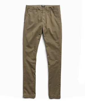 Extra Slim Fit Tab Front Stretch Chino in Olive Extra Slim Fit Tab Front Stretch Chino in Olive