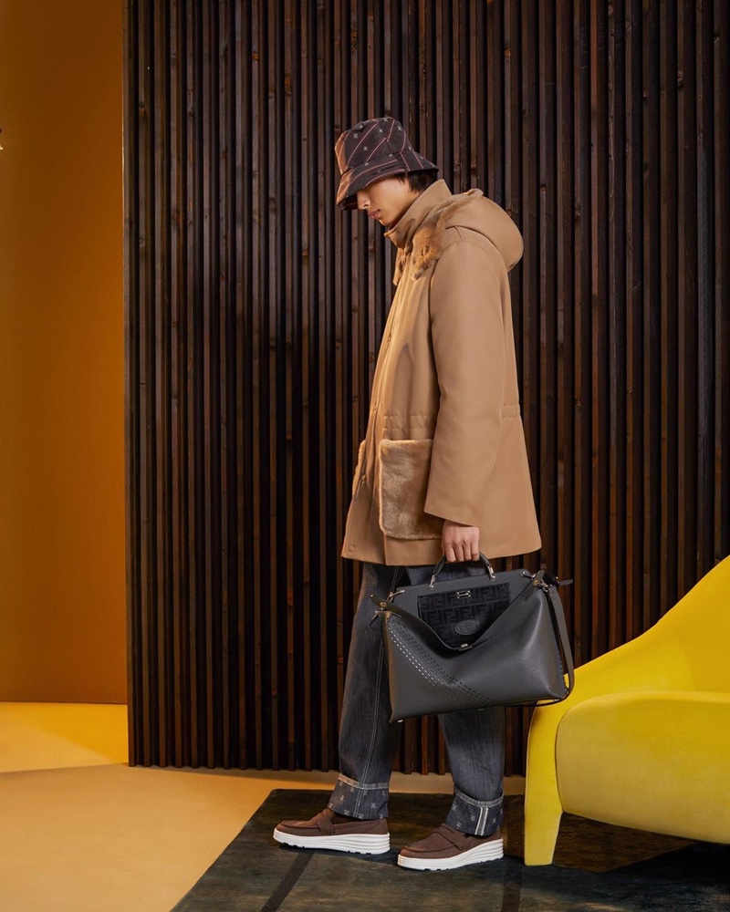 Yang Hao dons resort 2020 menswear from Fendi.