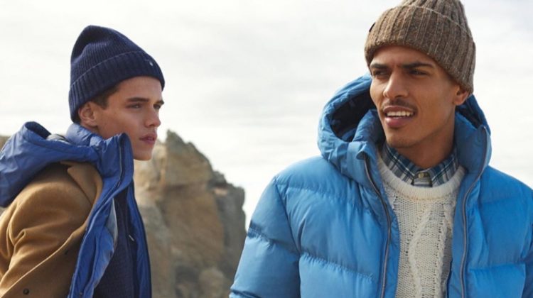 Models Jordy Baan and Geron McKinley star in GANT's fall-winter 2019 campaign.