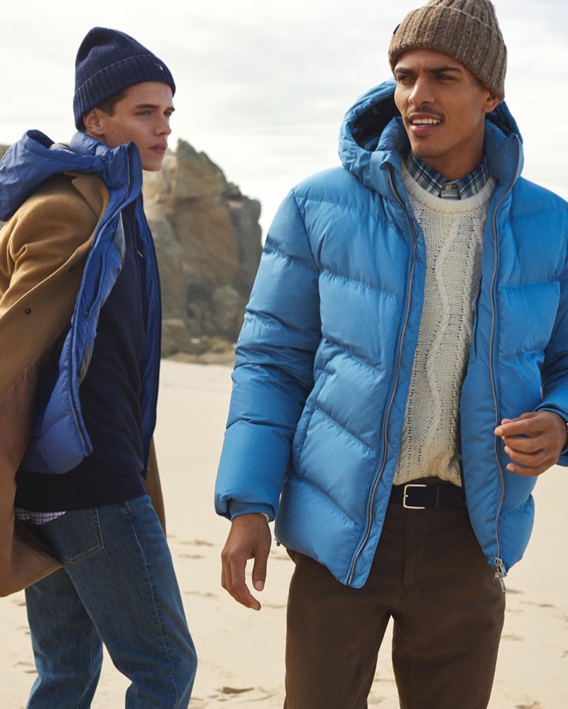 Models Jordy Baan and Geron McKinley star in GANT's fall-winter 2019 campaign.