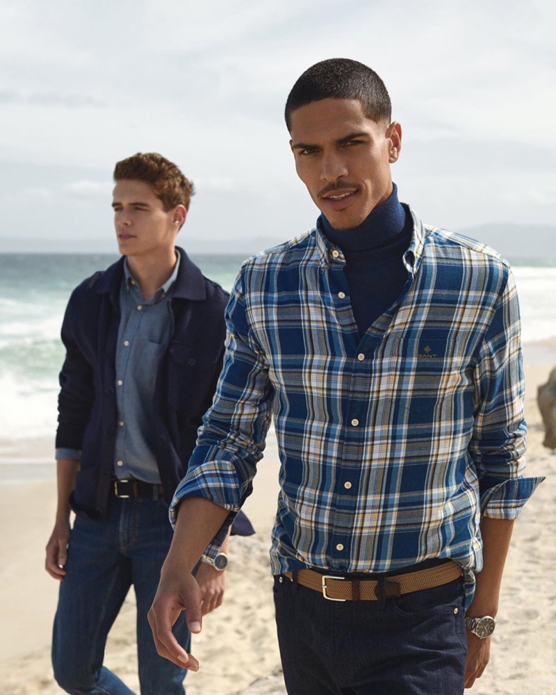 GANT enlists models Jordy Baan and Geron McKinley as the stars of its fall-winter 2019 campaign.