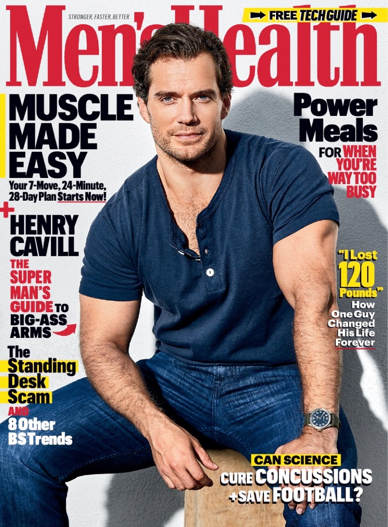 Henry Cavill covers the December 2019 issue of Men's Health.