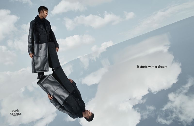 Kiran Farebrother stars in Hermès' fall-winter 2019 campaign.