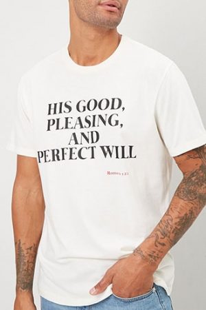 His Will Graphic Tee at Forever 21 , Cream/black His Will Graphic Tee at Forever 21 , Cream/black