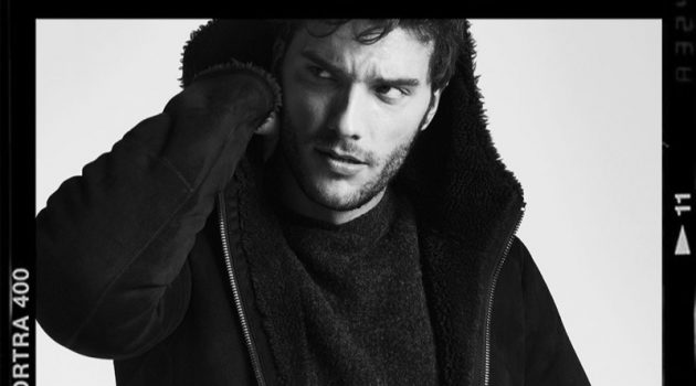Aurelien Muller Prepares for Winter in IKKS Jackets Aurelien Muller sports a parka from IKKS' fall-winter 2019 collection.