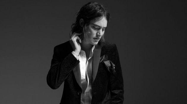 Evening Plans: Jaco Sports Rock-Inspired Looks for Reserved Donning a formal evening look, Jaco van den Hoven wears Reserved.