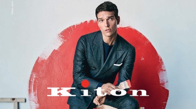 Alexandre Receives the Full Wardrobe Experience in Kiton Fall '19 Collection Alexandre Cunha fronts Kiton's fall-winter 2019 campaign.
