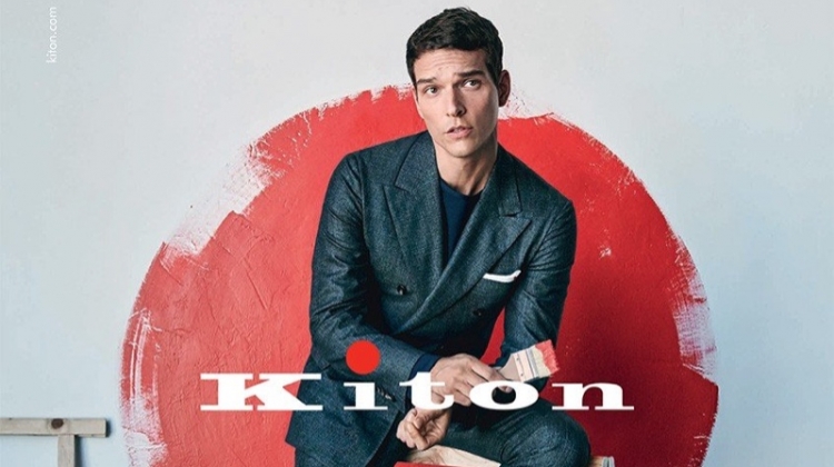 Alexandre Cunha fronts Kiton's fall-winter 2019 campaign.