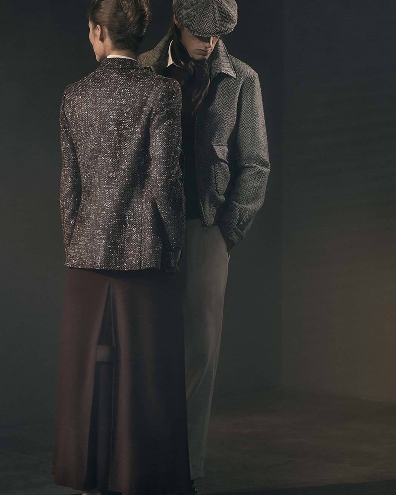 Tackling smart vintage-inspired style, Annie Tice and Joel Frampton connect with Lardini for fall-winter 2019.