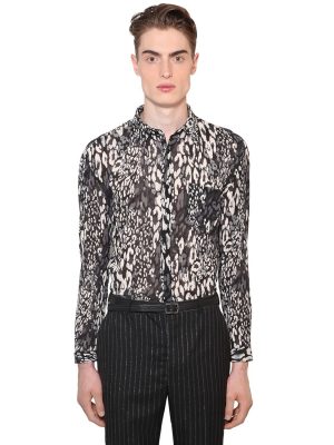 Leopard Print Cotton & Silk Shirt Leopard Print Cotton & Silk Shirt