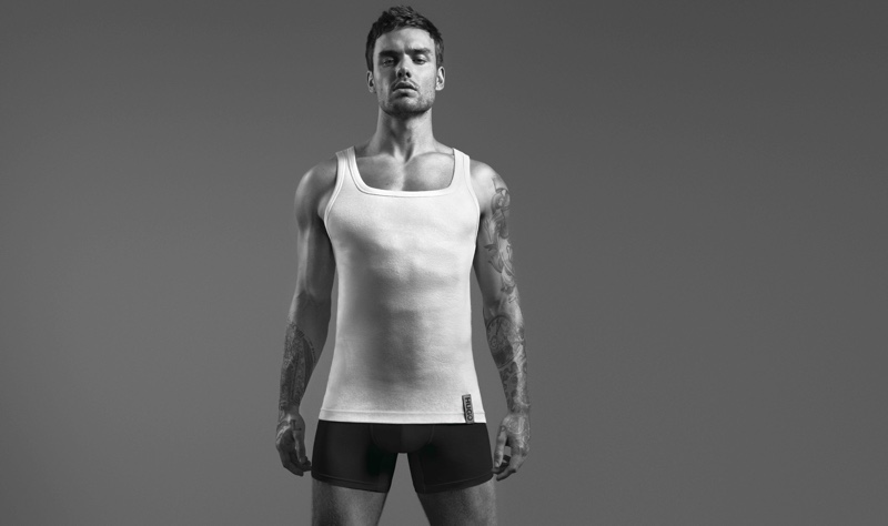 Front and center, Liam Payne stars in HUGO's Bodywear campaign.