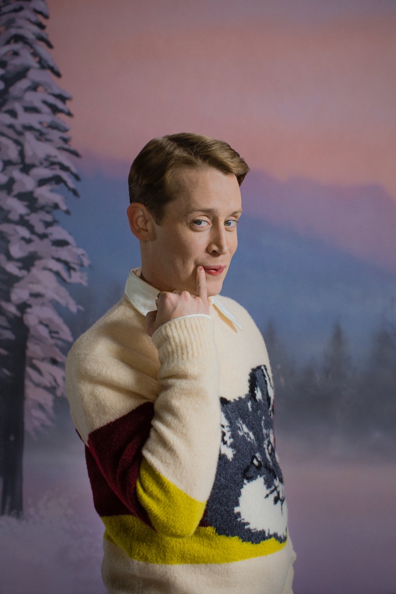 Macaulay Culkin stars in Happy Socks' holiday 2019 campaign.