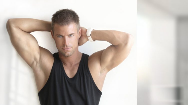 Male Model Tank Top Sweats Athletic