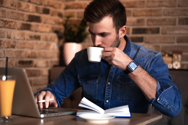 Man Espresso Denim Shirt Watch