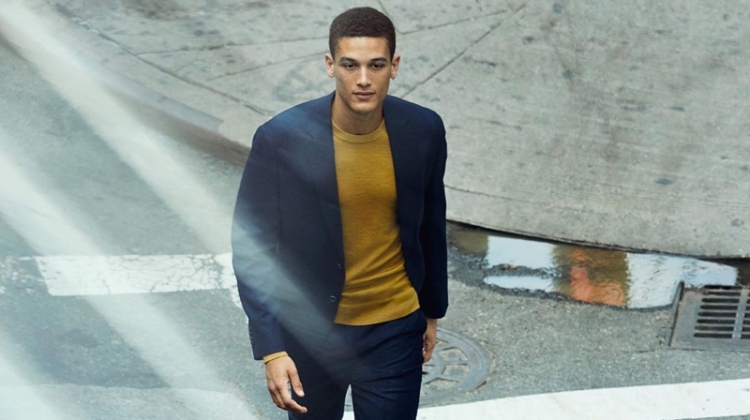 Marco Pickett Cleans Up in Sleek Fashions by Banana Republic
