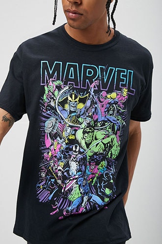 marvel graphic tees