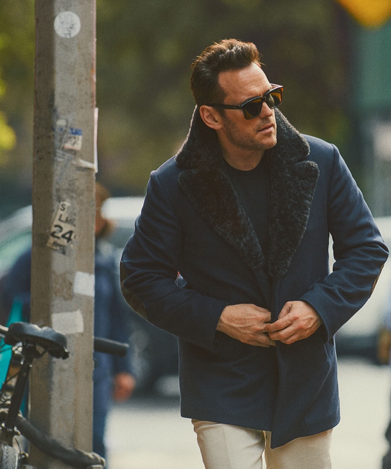 Making a case for smart everyday style, Matt Dillon dons Brioni.