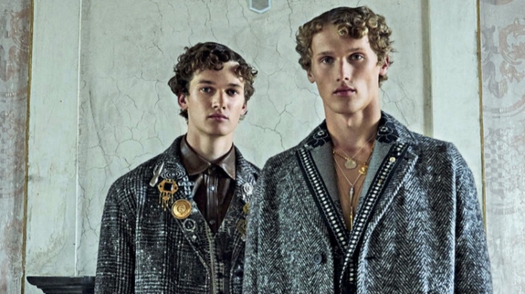 Mees & Bram Valbracht Are Winter Dandies for Vanity Fair Italia