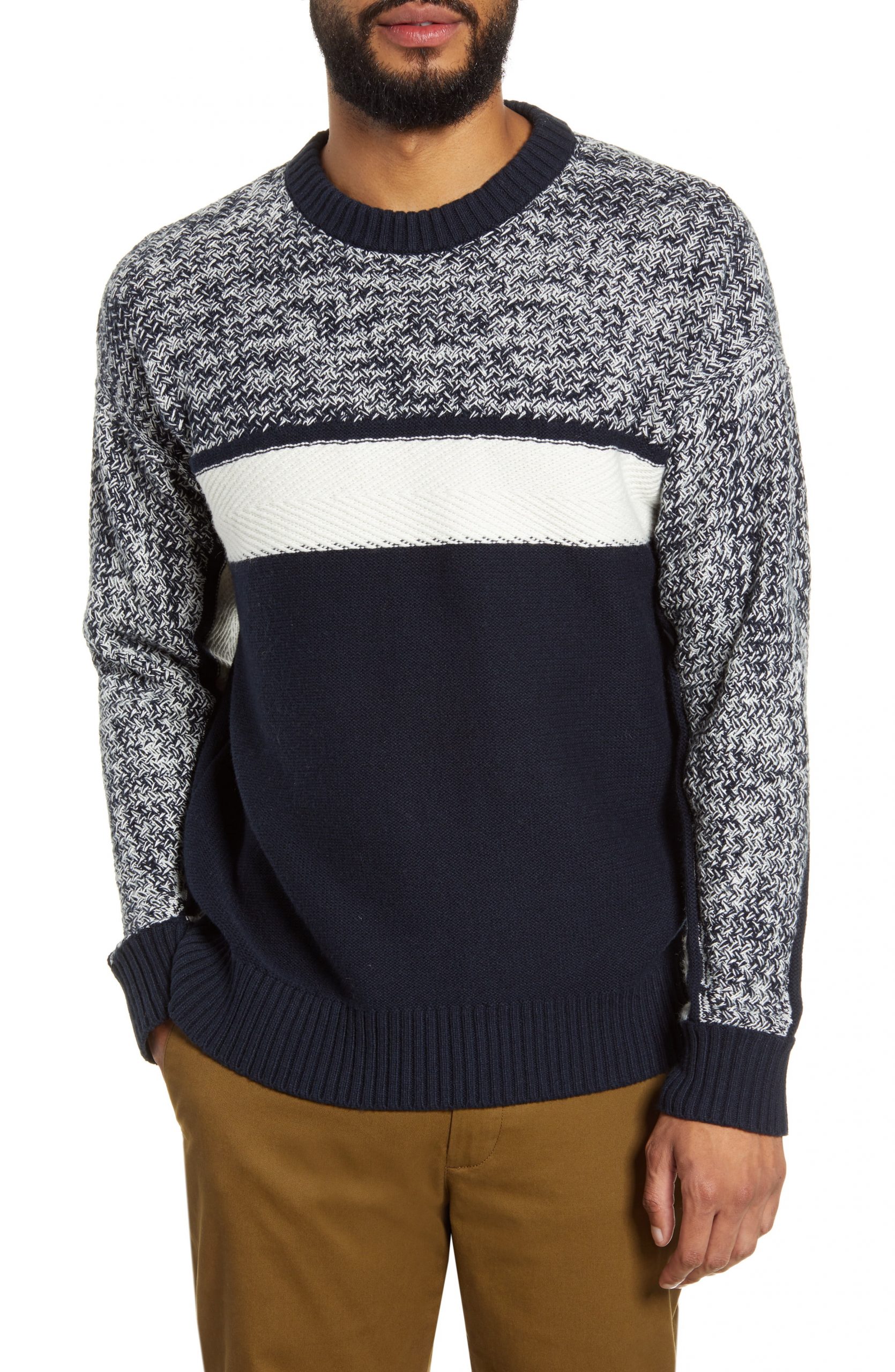 Men’s Club Monaco Slim Fit Fisherman Sweater, Size Small – Blue | The ...