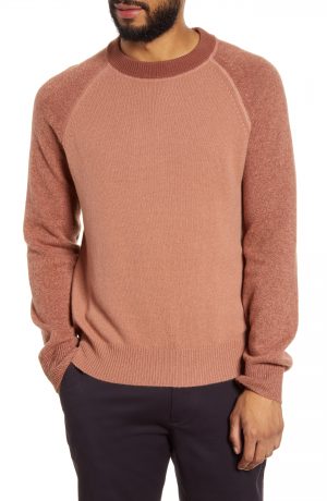 Men's Club Monaco Slim Fit Garment Dye Sweater, Size Small - Pink Men's Club Monaco Slim Fit Garment Dye Sweater, Size Small - Pink