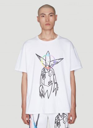 Off-White Printed T-Shirt in White size XL Off-White Printed T-Shirt in White size XL