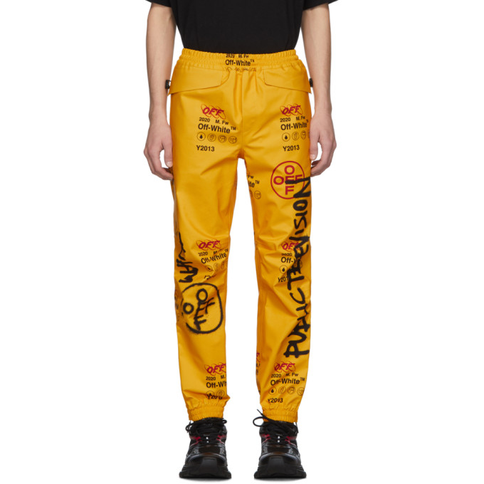 Off-White Yellow Goretex Lounge Pants | The Fashionisto