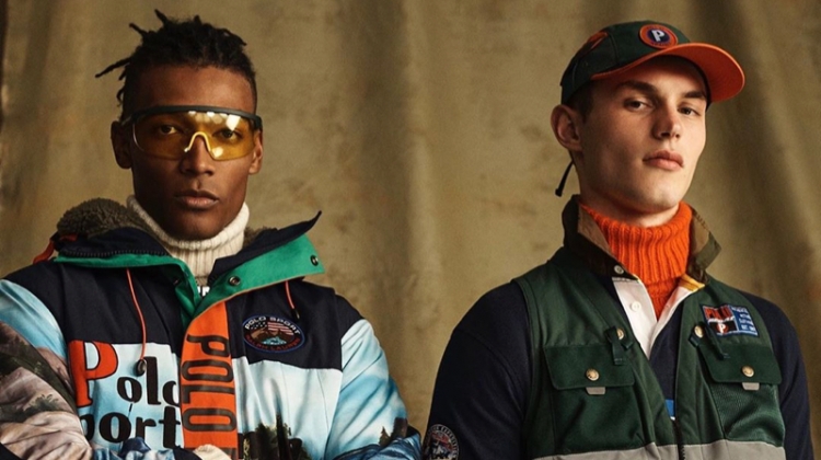 Models David De Jesus and Kit Butler come together in looks from the POLO Sport Ralph Lauren collection.