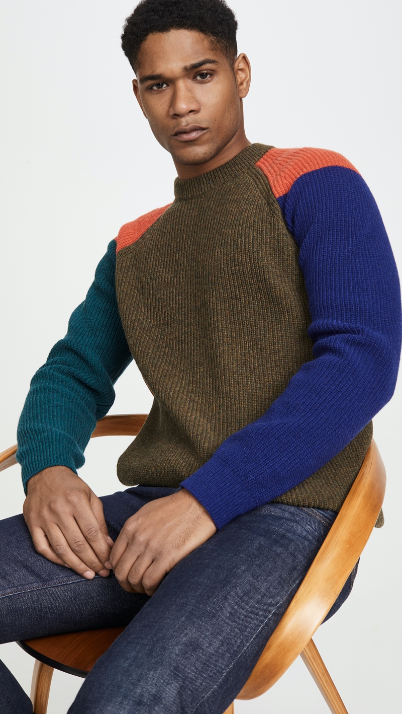 PS Paul Smith Raglan Sleeve Cotton Sweater