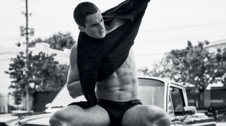 Pietro Boselli stars in an editorial for VMAN.