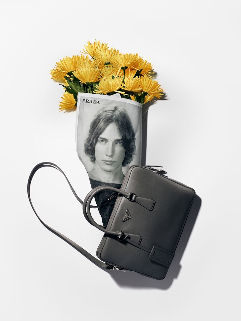 An image of Freek Iven appears in Prada's resort 2020 campaign.