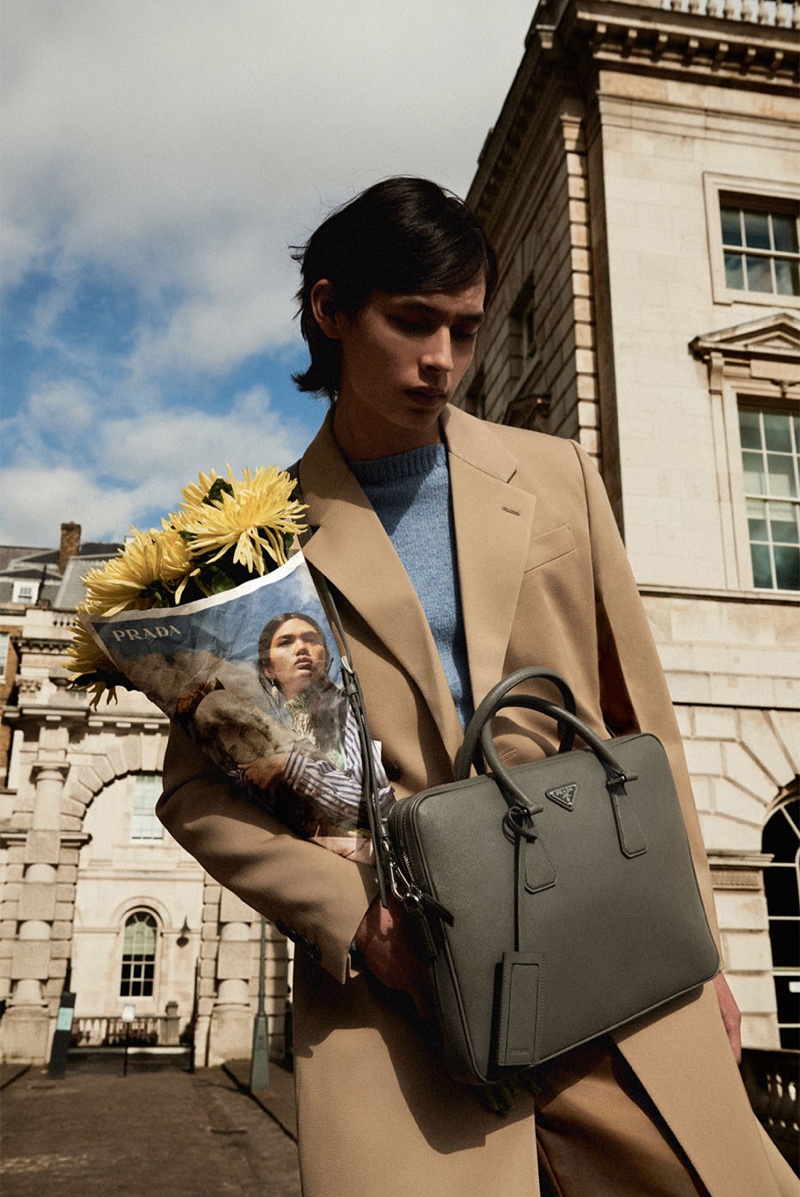 Yang Hao stars in Prada's new resort 2020 campaign.