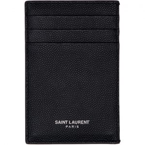 Saint Laurent Black Bill Clip Card Holder Saint Laurent Black Bill Clip Card Holder