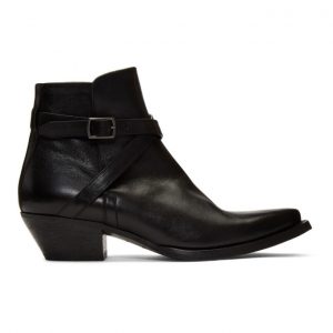 Saint Laurent Black Buckle Lukas Boots Saint Laurent Black Buckle Lukas Boots