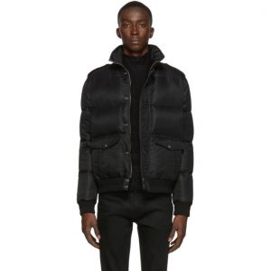 Saint Laurent Black Down Aviator Jacket Saint Laurent Black Down Aviator Jacket